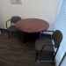 Mahogany 42" Round Office Meeting Table w/ Cross Base